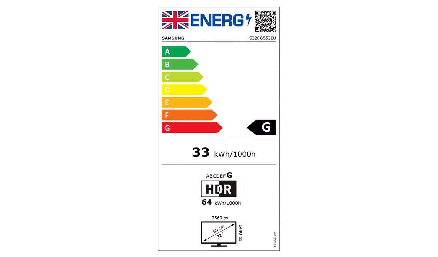 Samsung Odyssey G5 32 Inch 165Hz QHD Gaming Monitor