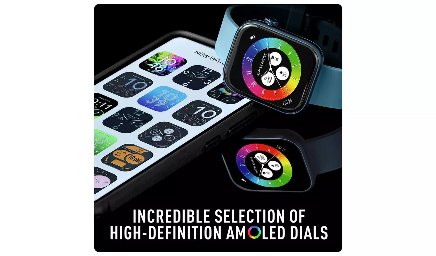 Reflex Active Series 40 Blue Strap Calling Smart Watch