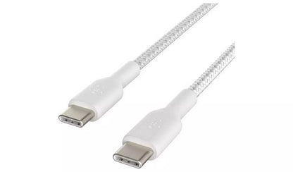 Belkin Braided USB-C to USB-C 2m Cable - White