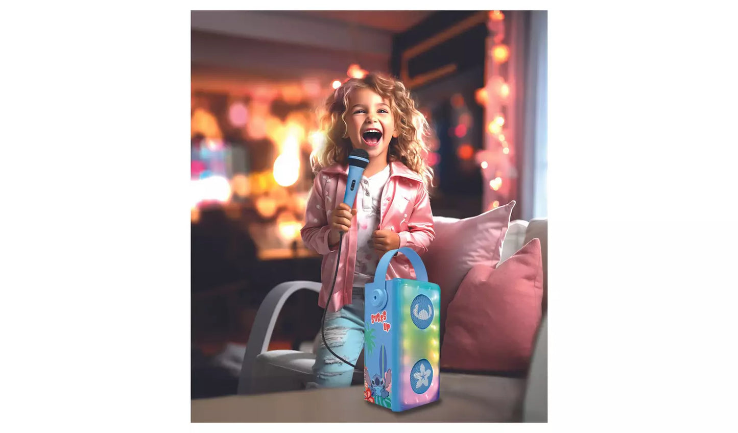 Disney Stitch Karaoke Bluetooth Speaker with Microphone