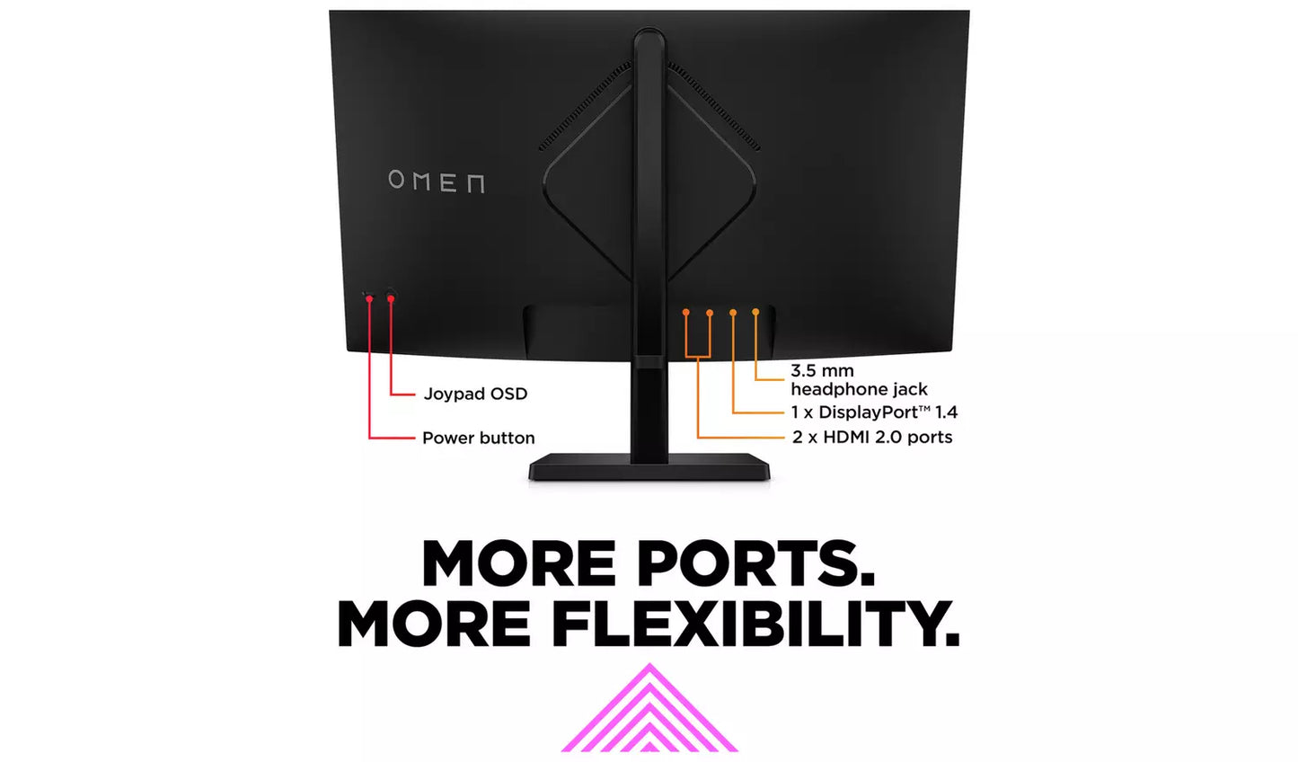 HP Omen 31.5 Inch 165Hz QHD Gaming Monitor