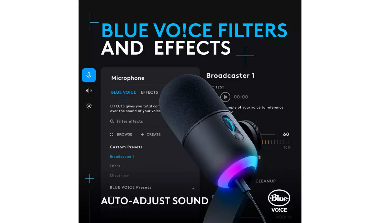 Logitech G Yeti GX USB Dynamic RGB Streaming Microphone