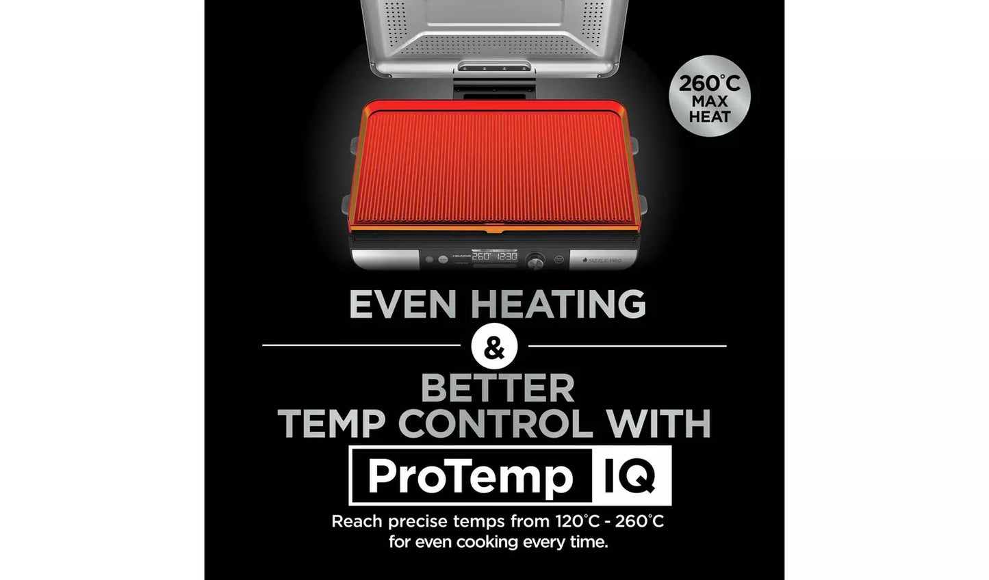 Ninja GX101UK Sizzle Pro XL Health Grill & Flat Plate