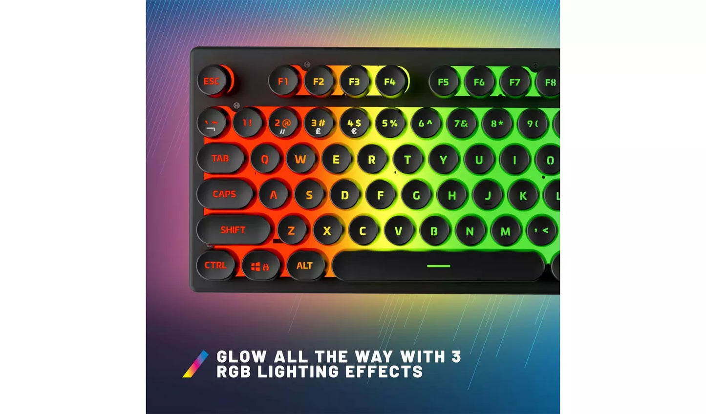 STEALTH Light-UP Wired Gaming Keyboard - Black