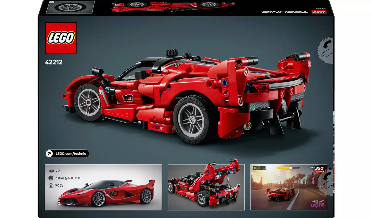 LEGO Technic Ferrari FXX K Model Race Car Toy for Kids 42212