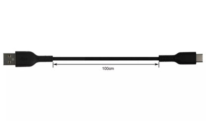 1m Type-C USB Cable - Black