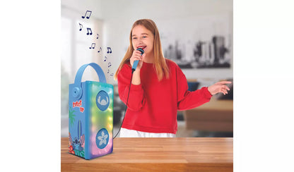 Disney Stitch Karaoke Bluetooth Speaker with Microphone