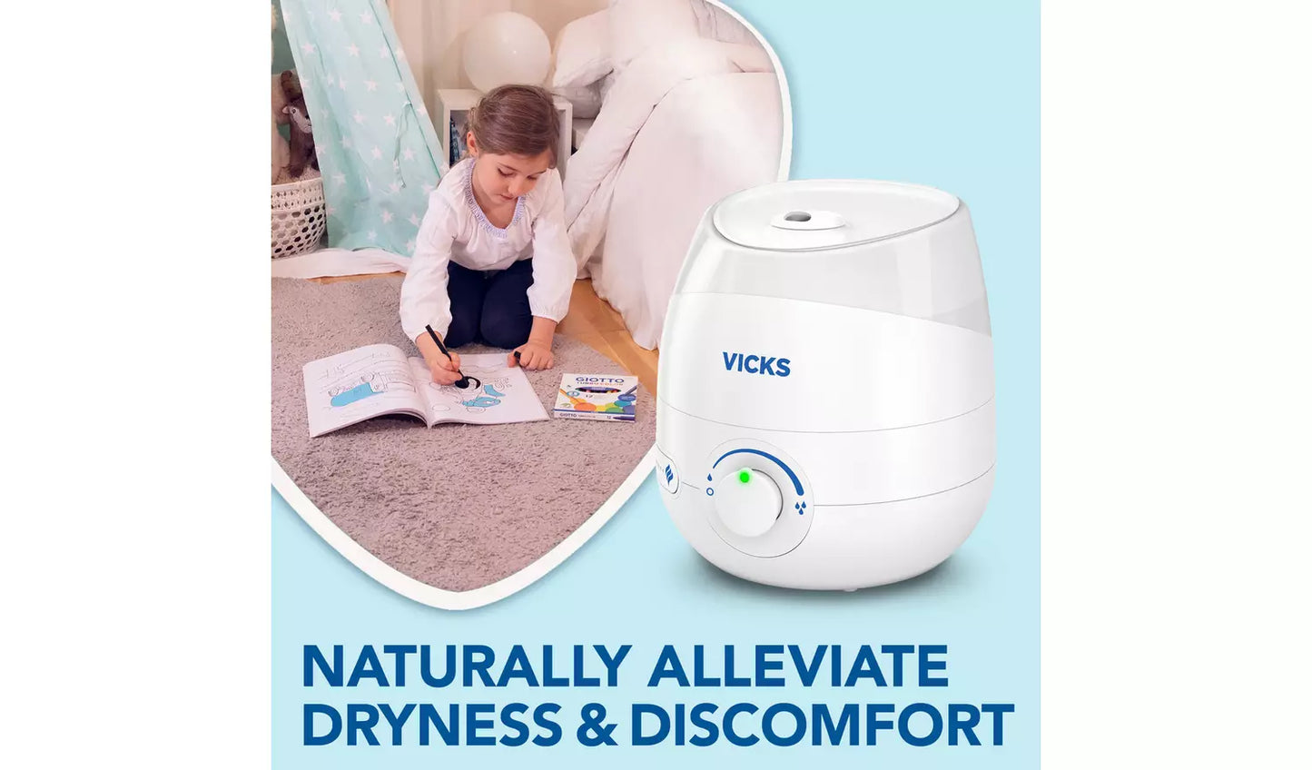 Vicks VUL525 Mini Cool Mist Ultrasonic Humidifier