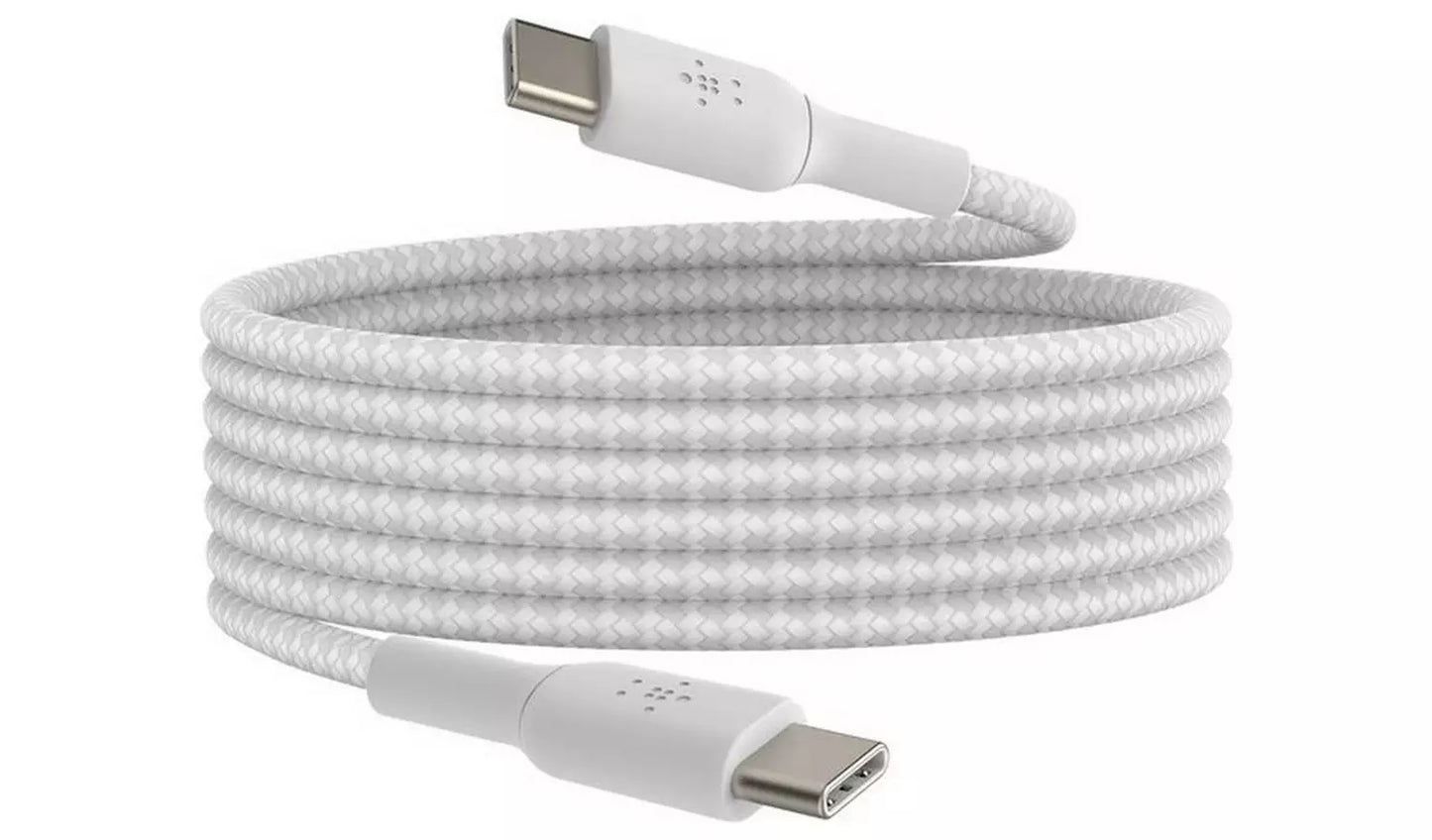 Belkin Braided USB-C to USB-C 2m Cable - White