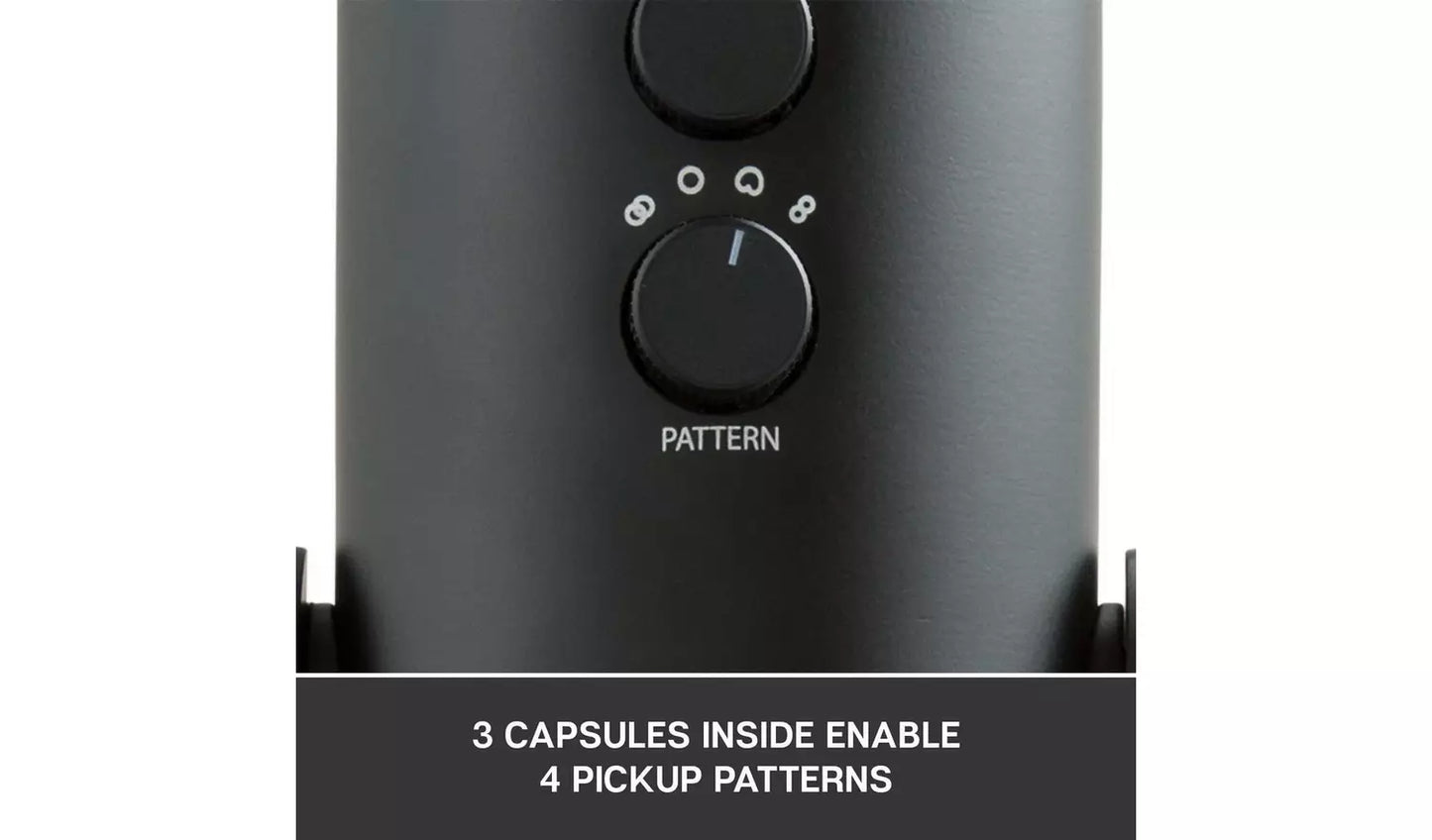 Blue Yeti USB Streaming Gaming Podcast PC Microphone - Black