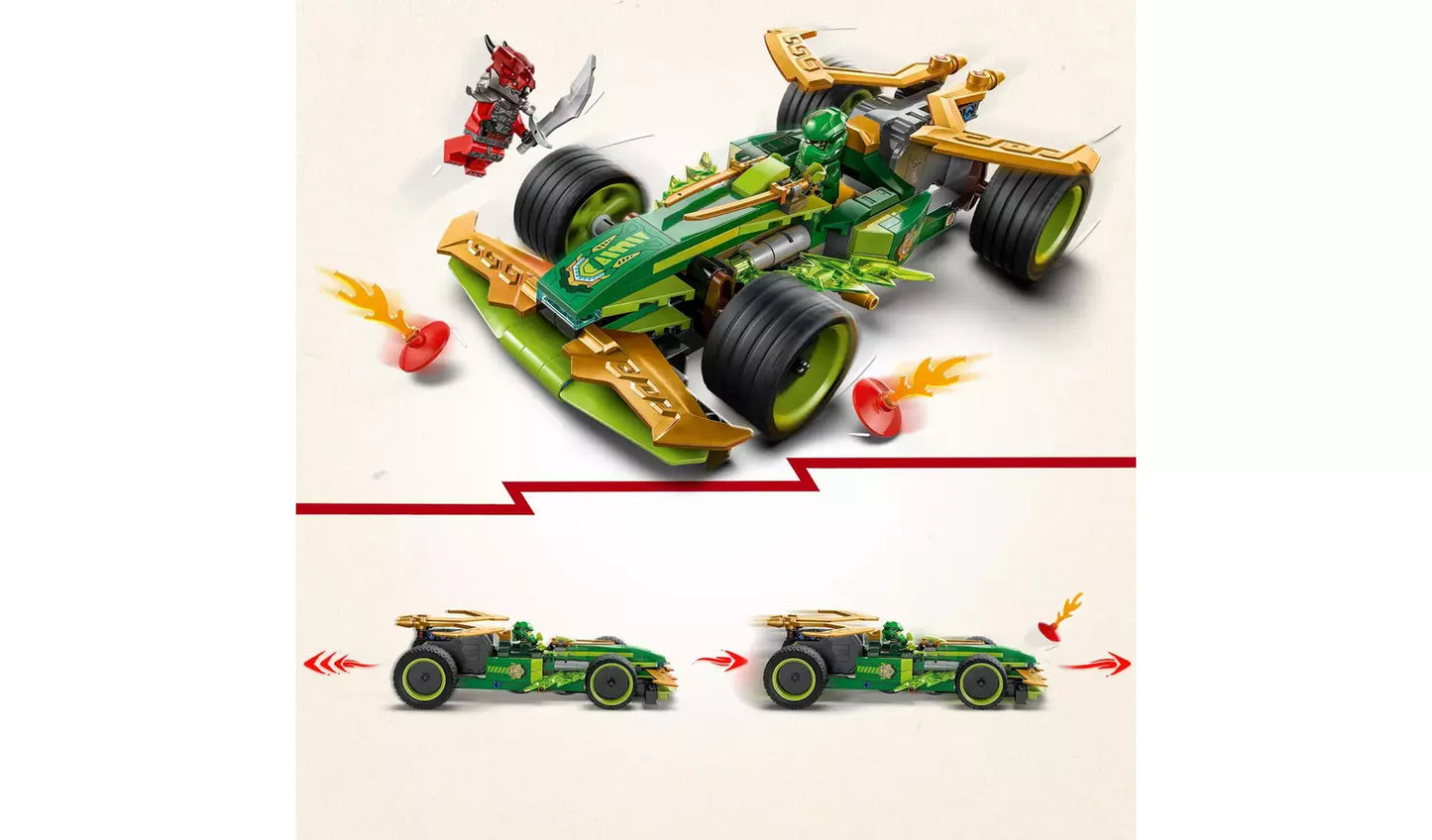 LEGO NINJAGO Lloyd's Pull-Back Race Car Toy, Ninja Set 71828