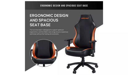 Anda Seat Luna Premium Gaming Chair - Black & Orange