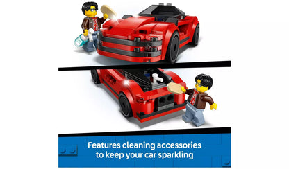 LEGO City Red Sports Car, Toy Supercar Vehicle Set 60448