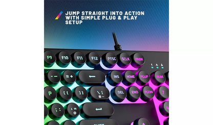 STEALTH Light-UP Wired Gaming Keyboard - Black