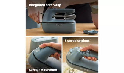 Kenwood HMP40.000GY QuickMix Go Electric Hand Mixer - Blue