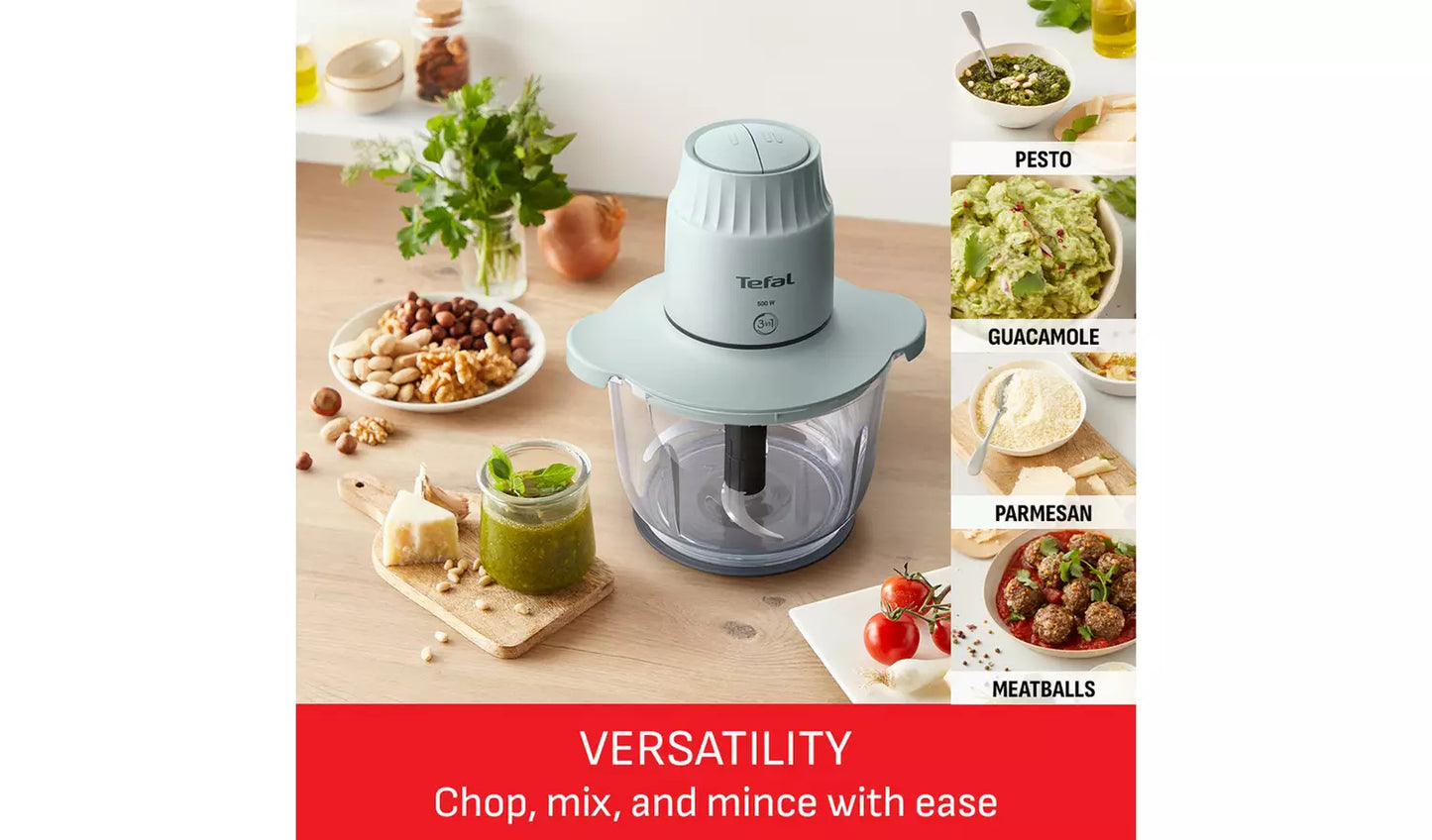 Tefal MB603165 Choppeo XXL Chopper - Turquoise