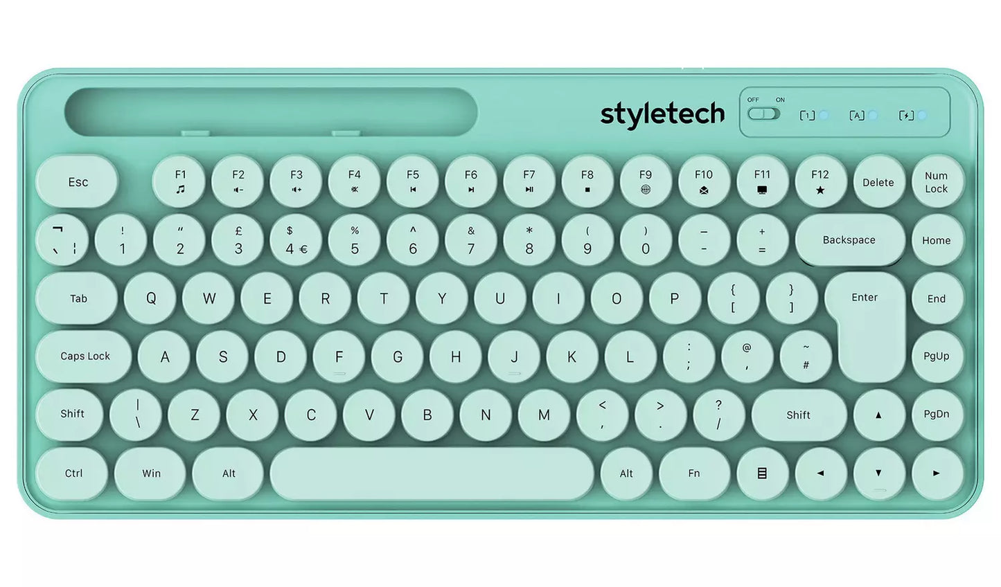 Styletech MK520 Wireless Mouse and Keyboard Green