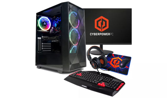 CyberPowerPC i5 16GB 1TB RTX 4060 Gaming PC Bundle