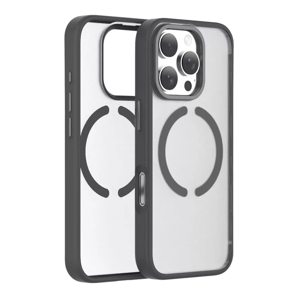 iPhone 16 Pro Max Clear Case with Magnetic Circle