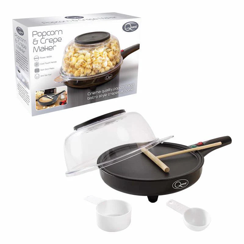Quest 2-in-1 Popcorn & French Crêpe Pancake Maker