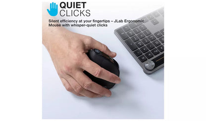 JLab JBud Wireless Bluetooth Ergonomic Mouse - Black