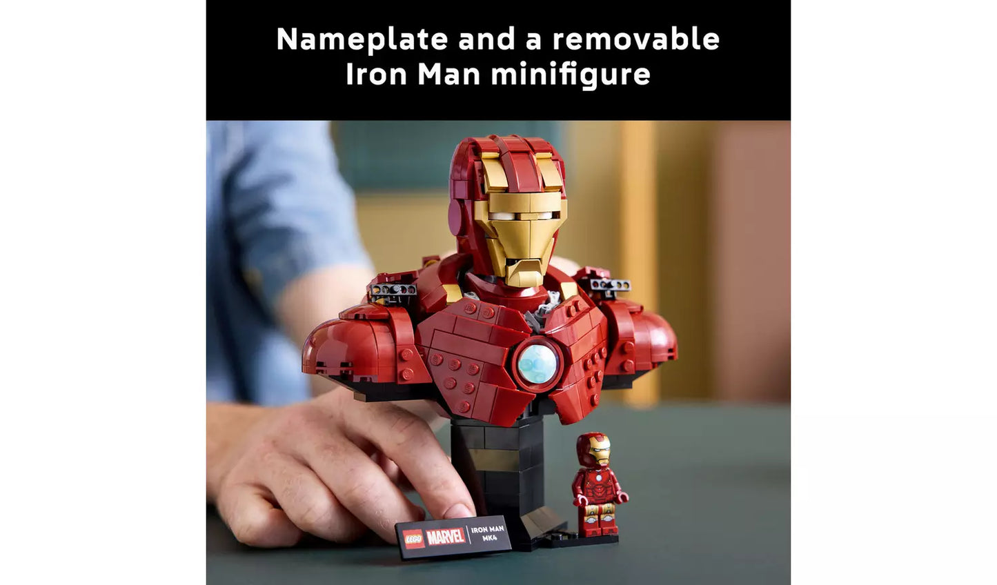 LEGO Marvel Iron Man MK4 Bust Building Set for Adults 76327