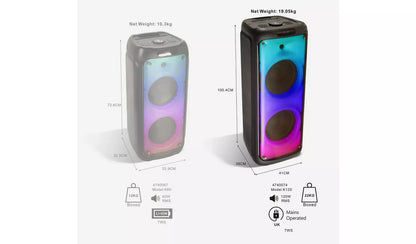 Acoustic Solutions Groove 20 Bluetooth Party Speaker - Black