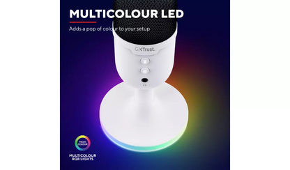 Trust GXT234 Yunix USB Gaming Microphone - White