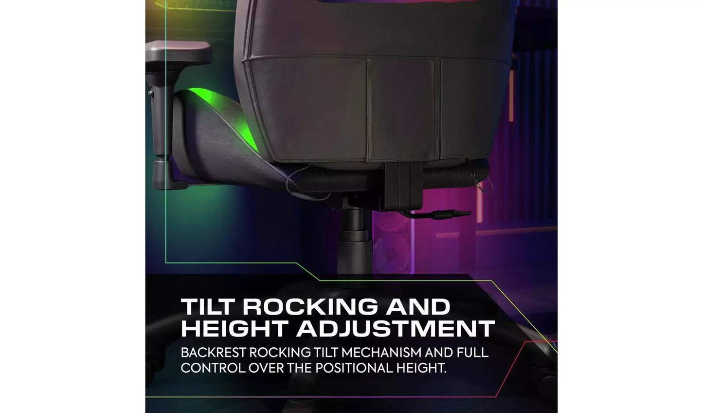 X Rocker Sparta RGB Gaming Chair - Black