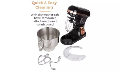 Tower T12033RG Cavaletto Stand Mixer - Black & Rose Gold