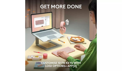 Logitech Pebble Keys 2 K380S Wireless Keyboard – Graphite