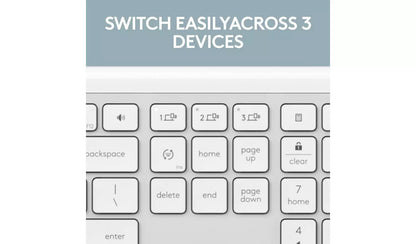 Logitech MK950 Signature Slim Keyboard and Mouse - Off White