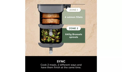 Ninja Double Stack XL SL400UK 9.5L Air Fryer - Grey