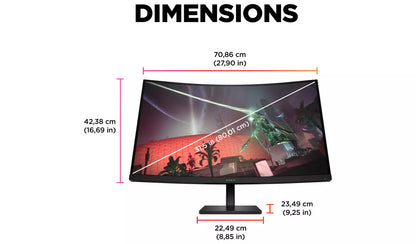 HP Omen 31.5 Inch 165Hz QHD Gaming Monitor