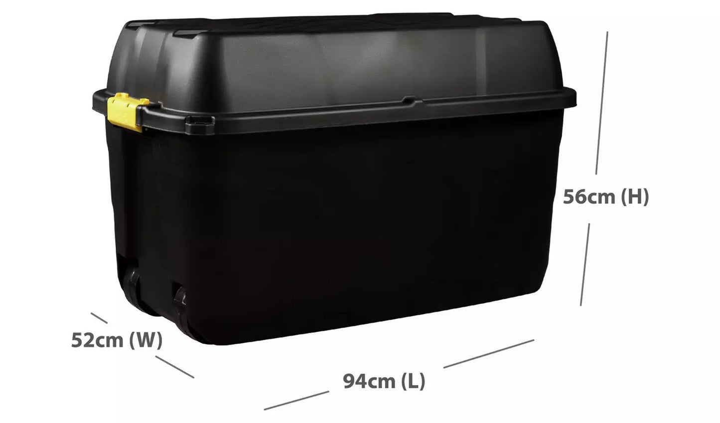Strata 175L Heavy Duty Storage Trunk - Black