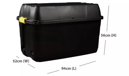 Strata 175L Heavy Duty Storage Trunk - Black