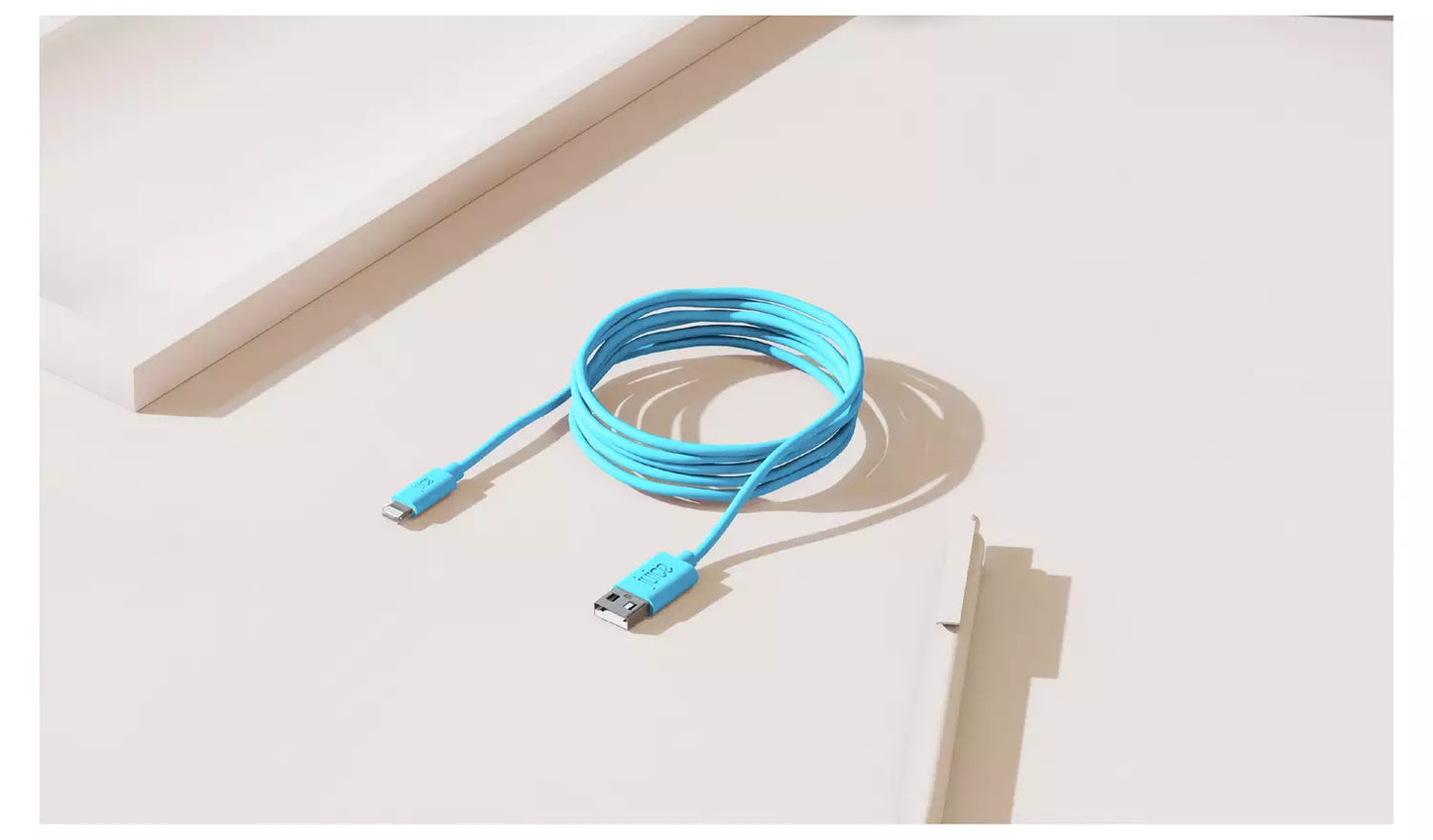 Juice USB to Lightning 2m Charging Cable - Aqua