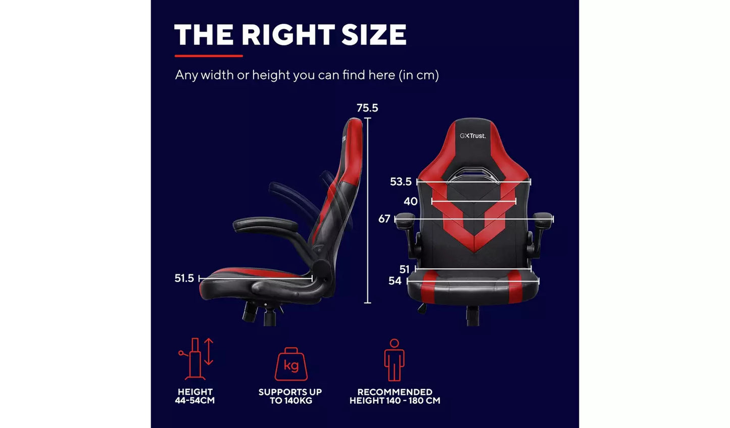 Trust GXT703 Riye Gaming Chair - Red