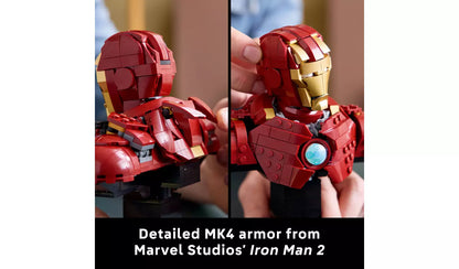 LEGO Marvel Iron Man MK4 Bust Building Set for Adults 76327