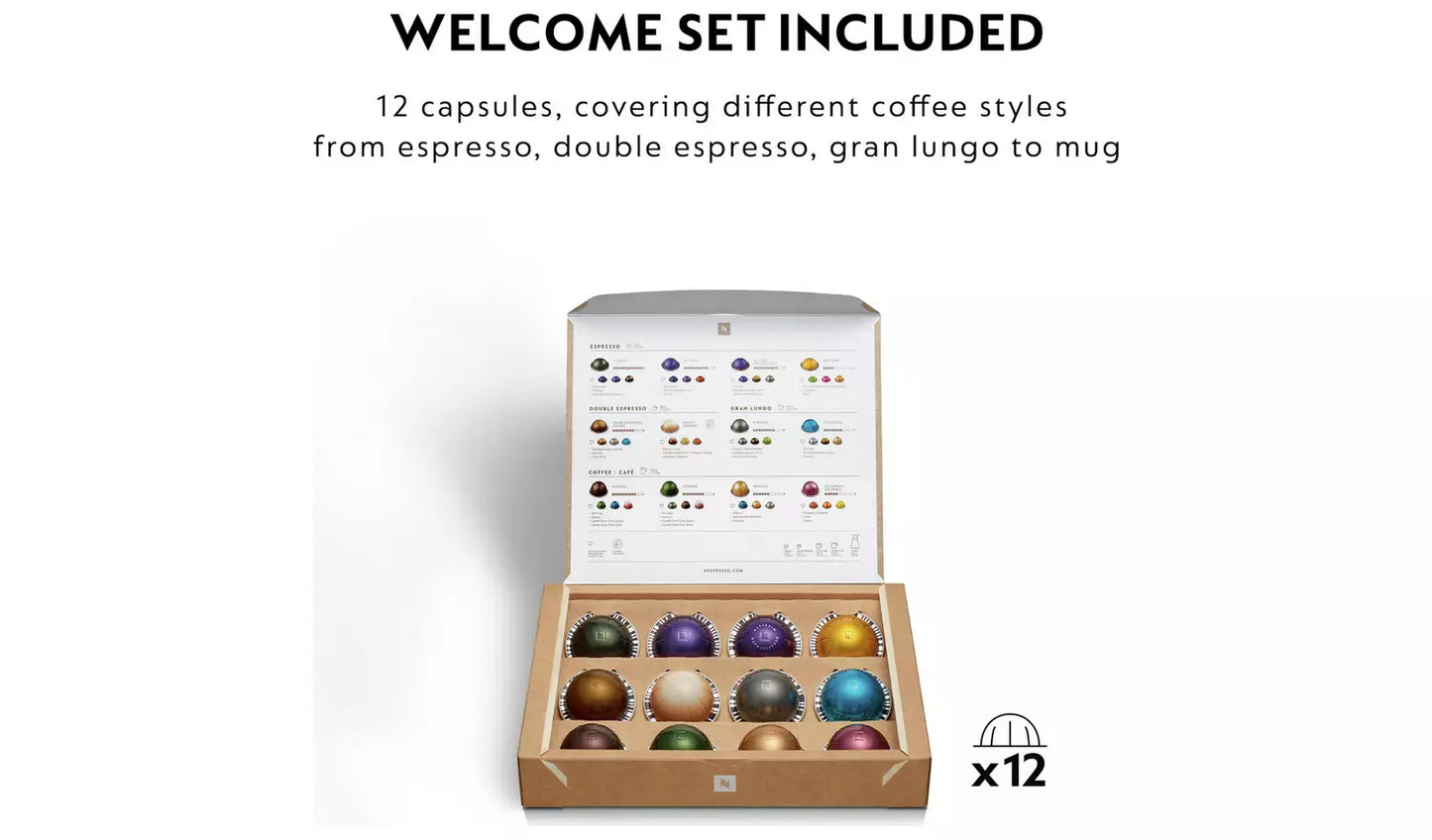 Nespresso Vertuo Pop Pod Coffee Machine by Krups - White