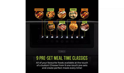 Tower T17151 Vortx Dual Basket 8L Air Fryer - Black