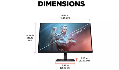 HP Omen 27 Inch 165Hz IPS FHD Gaming Monitor
