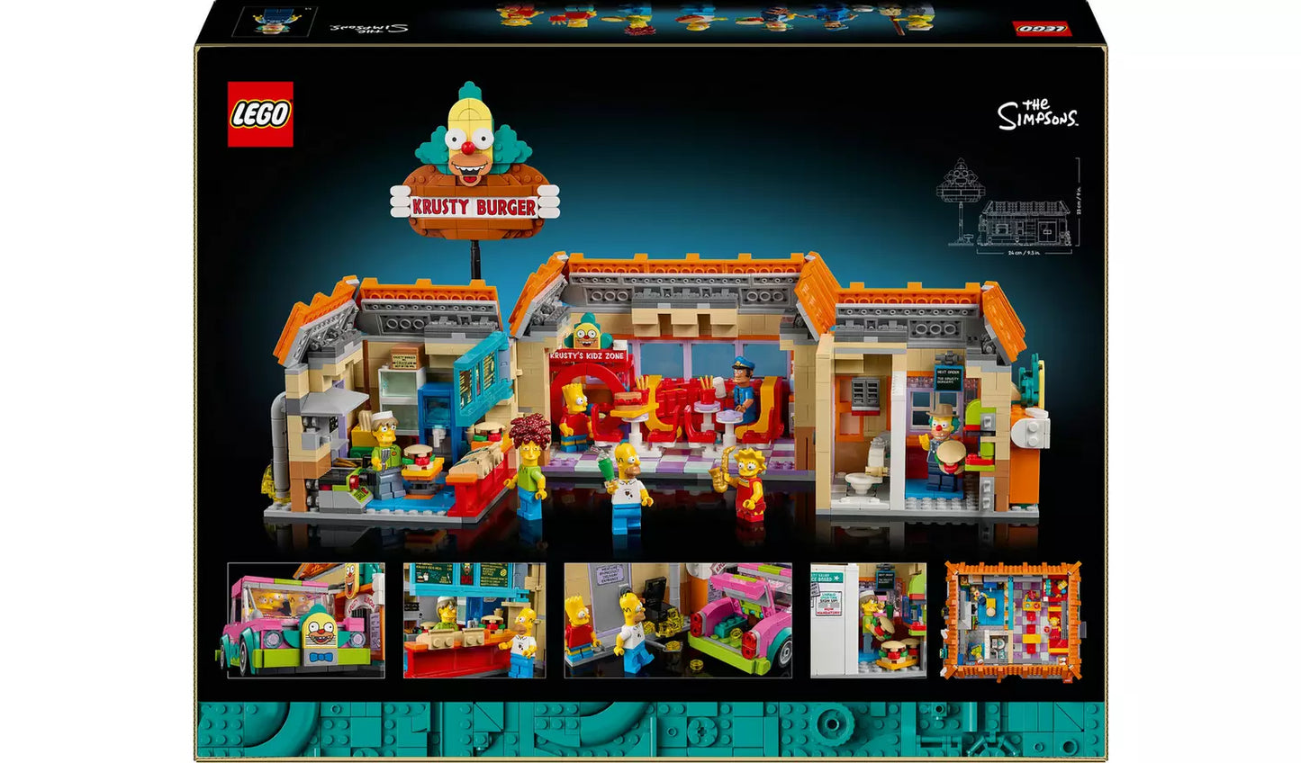 LEGO Icons The Simpsons: Krusty Burger Set for Adults 10352