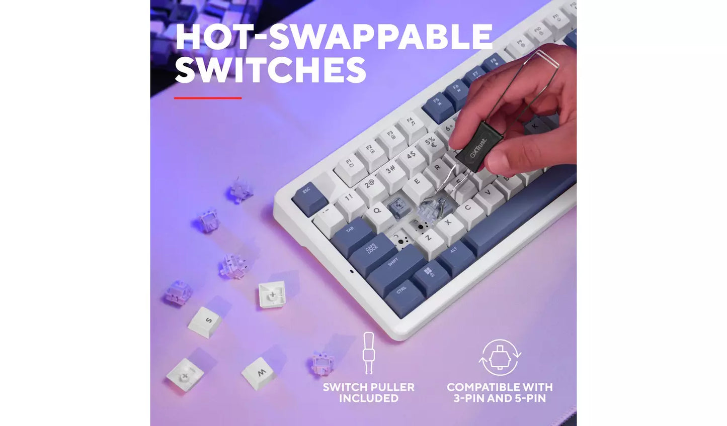 Trust GXT 872 Xyra TKL Mechanical Wired Gaming Keyboard