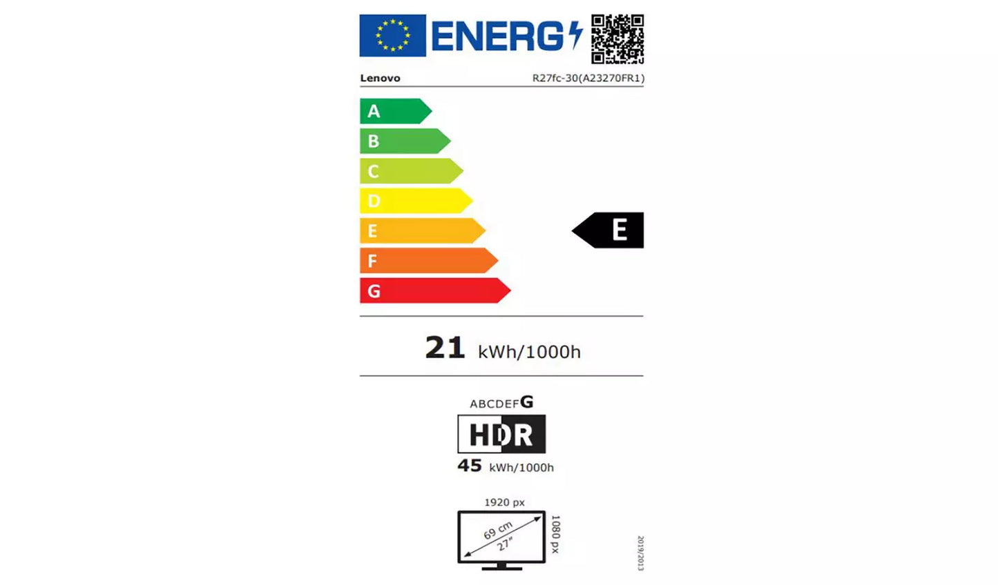 Lenovo R27fc-30 27 Inch 240Hz FHD Gaming Monitor