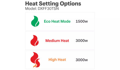 Dimplex DXFF30TSN 3kW Flat Fan Heater