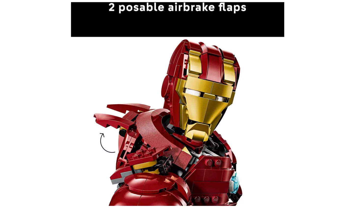 LEGO Marvel Iron Man MK4 Bust Building Set for Adults 76327