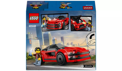 LEGO City Red Sports Car, Toy Supercar Vehicle Set 60448