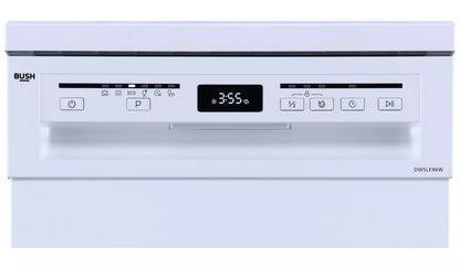 Bush DWSLE96W Slimline Dishwasher - White
