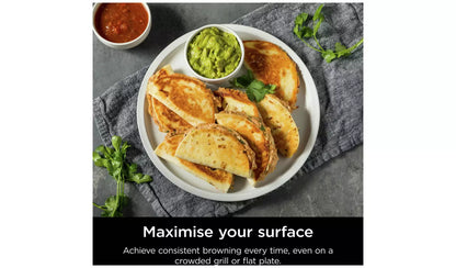 Ninja GX101UK Sizzle Pro XL Health Grill & Flat Plate